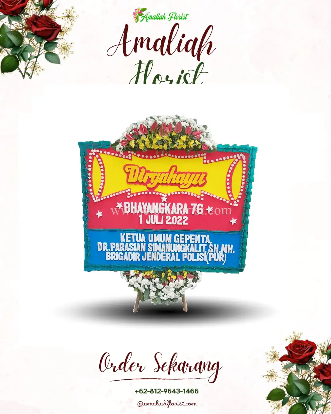 Papan Bunga HUT Ulang Tahun Pekayon Jaya